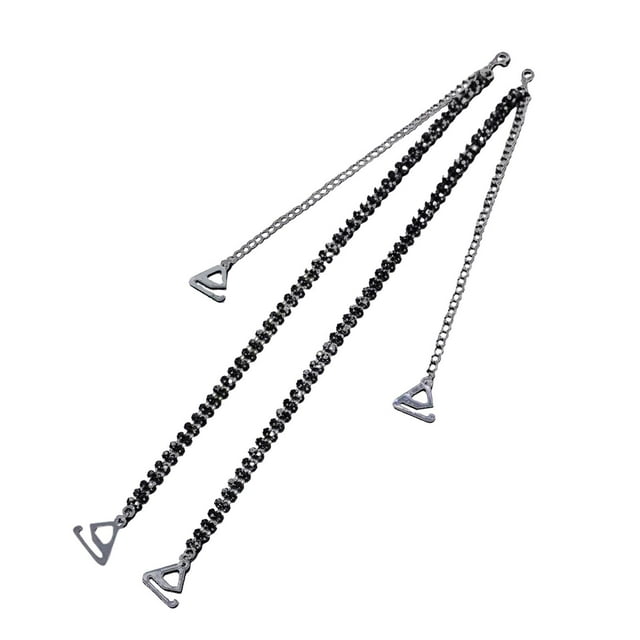 Correa para sujetador con diamantes de imitación jinwen 2 uds Gancho Negro 1.8cm