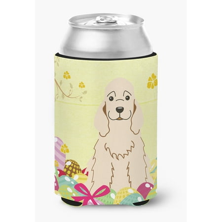 Cocker Spaniel Treat - Easter Eggs Cocker Spaniel Buff Can or Bottle Hugger BB6094CC