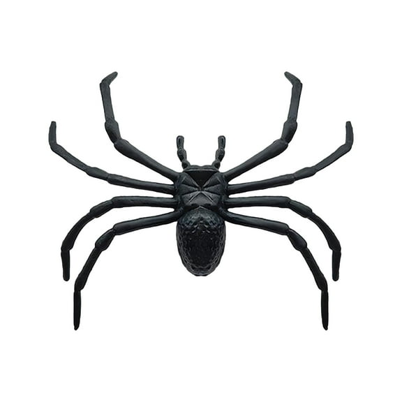 Large Halloween Spider,Spiders Trick Props,Realistic 3.5" Halloween Spider Prop Decoration,Large Plastic Prank Item for House Decor,Haunted Scene Creation,Themed Party Atmosphere Enhancement,3.5Inch