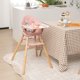 thumbnail image 2 of Costway Trona Convertible 6 en 1 para Bebés Silla Alta de Comer Infantil con Bandeja Desmontable Arnés Cojín PU para Niños de 6-36 Meses Rosa, 2 of 10