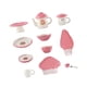 thumbnail image 5 of Casa de muñecas Strade Fareast Limited vajilla con forma de hongo juguetes de cocina escala 1/6 Rosa, 5 of 8