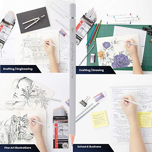 Pacific Arc Graphite Drawing Pencil Sets Technical Set of 12