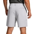 thumbnail image 5 of VV AVEORS Mens Stretch Golf Shorts With Zipper Pockets Lightweight Dress Casual Outdoor Hiking Long Bermuda Work Shorts Light Gray S, 5 of 5