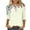 Multicolor, variant on Inleife New Arrivals Women's 2025 Spring Summer Tops Loose And Comfortable 3/4 Sleeve Crewneck Top/Shirt