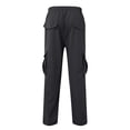 thumbnail image 4 of YUELONGHU Men's Casual Cargo Pants Men's Cargo Pants Black Male All Season Cargo Pants Pocket Zip Button Hem Solid Color Plus Size Outdoor Trousers L, 4 of 4