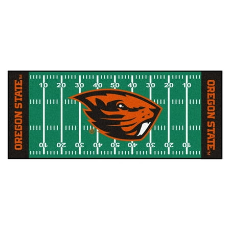 19543 Fanmats College NCAA Oregon State University 30 Inch x 72 Inch Nylon Face durable Non-skid chromojet-printed washable Football Field Runner (Best College Football Fields)