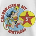thumbnail image 2 of Girl's Wonder Woman Celebrating my 5th Birthday Graphic Tee White X Small, 2 of 4