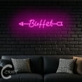 thumbnail image 4 of C-CRAFT Buffet Arrow Neon Sign LED Light 35 inch for Buffet Restaurant Wall Art Decor, 4 of 5