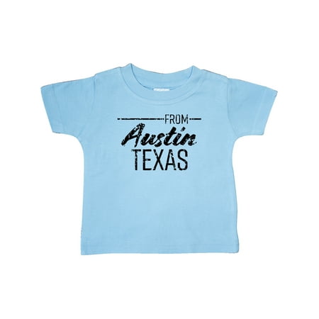 

Inktastic From Austin Texas in Black Distressed Text Gift Baby Boy or Baby Girl T-Shirt
