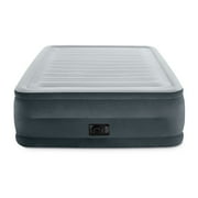 Intex 22 Queen Comfort Plush High Rise Durabeam Airbed Mattress with Built-In Pump