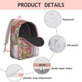 thumbnail image 4 of Paisley Detailed Boho Backpack - Artisan Look for Mass Lecture Halls, Provides Quick Access to Essentials, Gift for the Student Who Appreciates Design, 4 of 5
