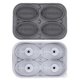 thumbnail image 1 of Basketball Ice Cube Mold, Basketball Shape Ice Cube Tray, Silicone Sphere Ice Mold Make 4 Large Ice Balls for Chilling Whiskey Cocktails Drinks, 1 of 5