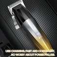 thumbnail image 2 of Recortadora de cabello recargable con pantalla LED Cortadora de cabello inalámbrica multifuncional c Tomshoo Oro negro, 2 of 7