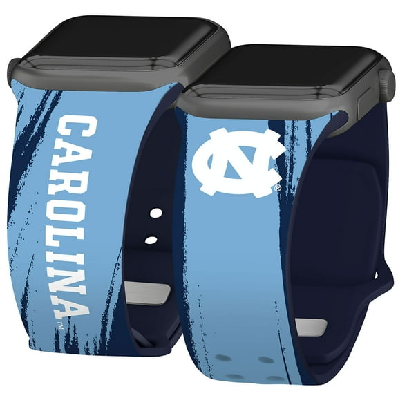 Tar Heels HD Paint Stripe Unisex Watch Band for Apple Watch, 38/40/41mm(42mm Series 10/11) Short by Affinity Bands