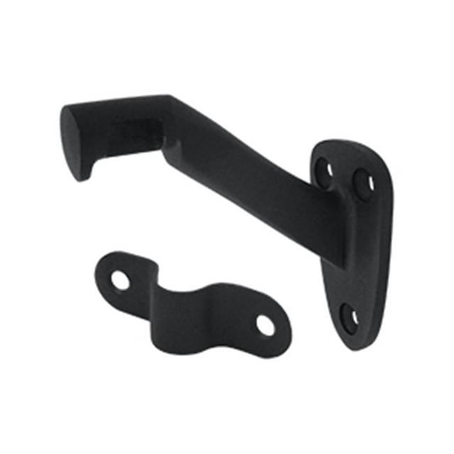 Deltana HRB325U19 3.31 in. Projection Hand Rail Brackets, Black - Solid