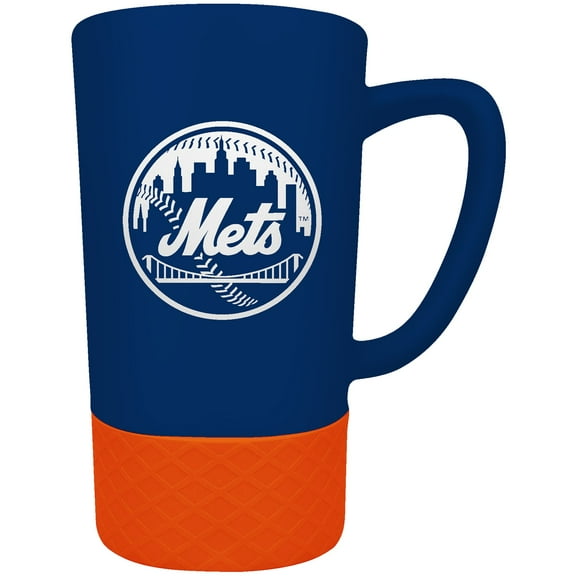 New York Mets Team Logo 16oz. Laser Etched Jump Mug