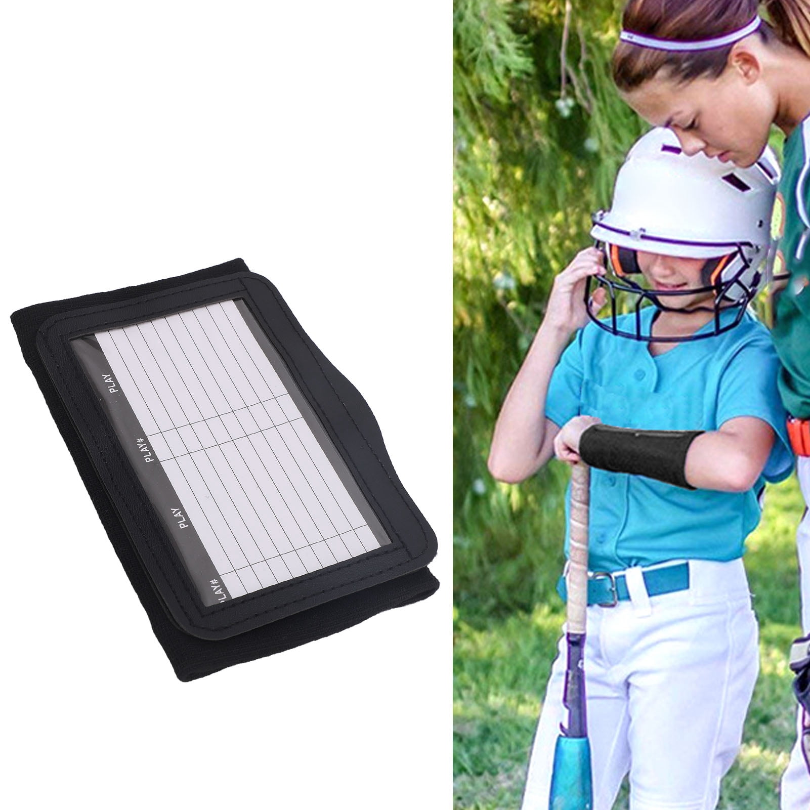 Bracelet Sportif Avec Fenêtre Transparente – Playbook Pour Football, Rugby, Basket – Coton Élastique, Deux Compartiments – Taille Adulte/Jeune