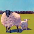 thumbnail image 3 of Young, Carol 15x15 Black Modern Framed Museum Art Print Titled - Sheep Pals III, 3 of 5