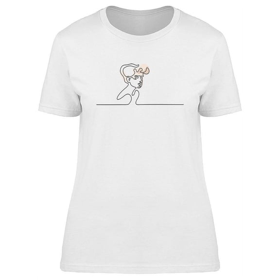 Abstract Portrait Of Young Woman T-Shirt Women -Image by Shutterstock, Female Small