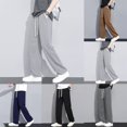 thumbnail image 4 of Warm and Comfortable Men's Korean Style Waffle Track Pants for All Seasons, 4 of 10