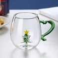thumbnail image 6 of 3d Animal Glass Cup 400ml Christmas Theme Animal Inside Glass Christmas Drinking Glasses Cartoon Animal Shape Glass Coffee Mug (crane,300ml), 6 of 7