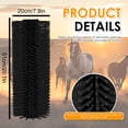 thumbnail image 6 of 4 Pcs Extra Large Scratching Brushes, Flexible Grooming Kit for Cow, Horse, Sheep for Farm Use (Black), 6 of 9