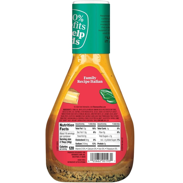 newman's own golden italian dressing Newman's Own Italian Dressing 250ml | British Online main image 0