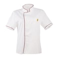 thumbnail image 2 of Chefs Jacket Chef Single Breasted Kitchen Catering Cooks Ropa de trabajo Uniforme - Rojo, M Colcomx Uniforme unisex chef, 2 of 8
