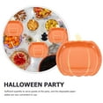 thumbnail image 5 of IBASETOY 20Pcs Orange Pumpkin Paper Dinner Plates Disposable for Fall Festival and Party Use, 5 of 6