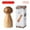 1Pcs, variant on Salt and Pepper Grinder Set Premium Solid Wood Manual Salt Spice Shaker Pepper Mills with Adjustable Core-Salt Spice Grinder Set (3Pcs with Base)