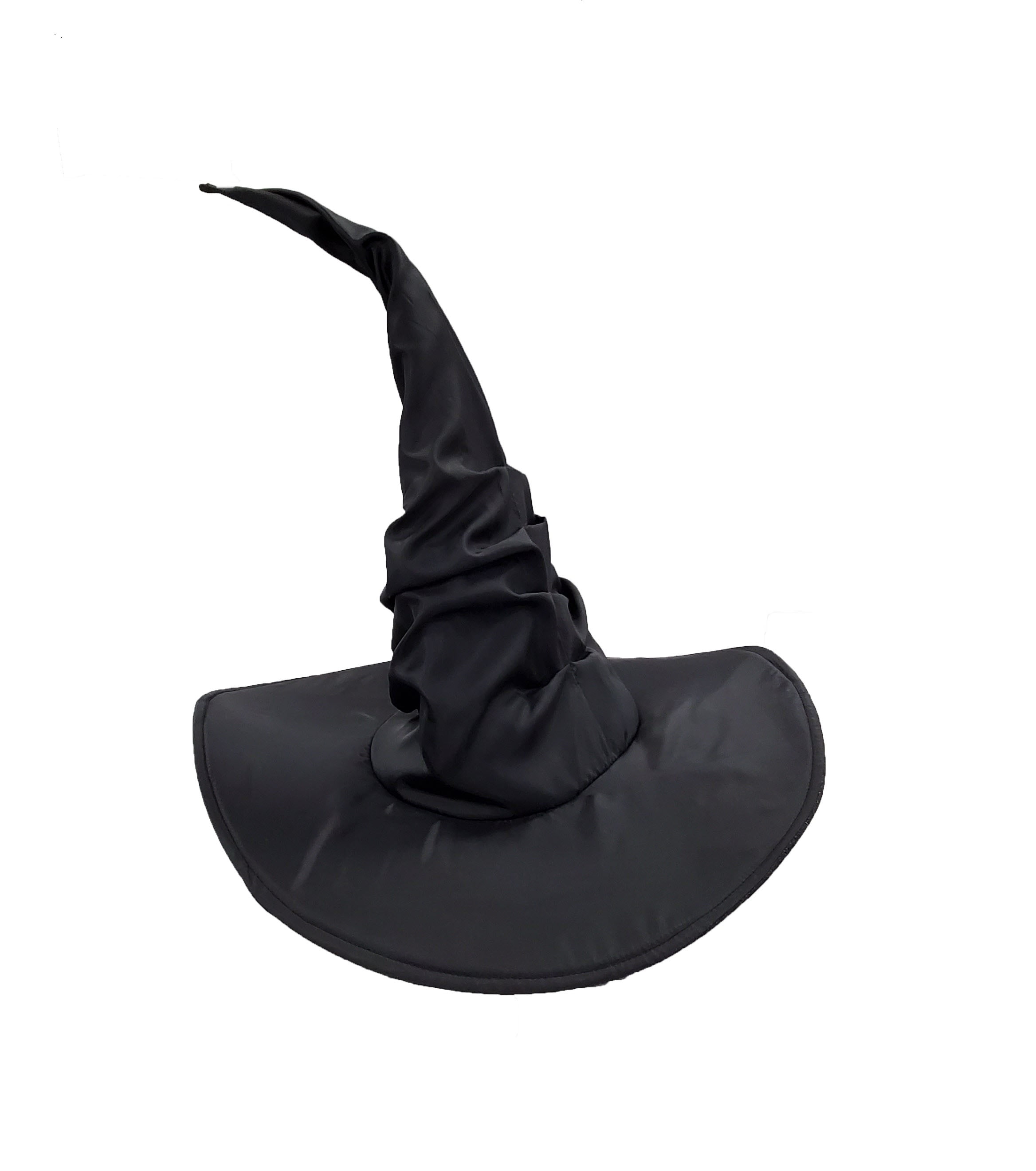 Witches Hat Halloween Fancy Dress Tall Black Ladies Costume Twisty Accessory 