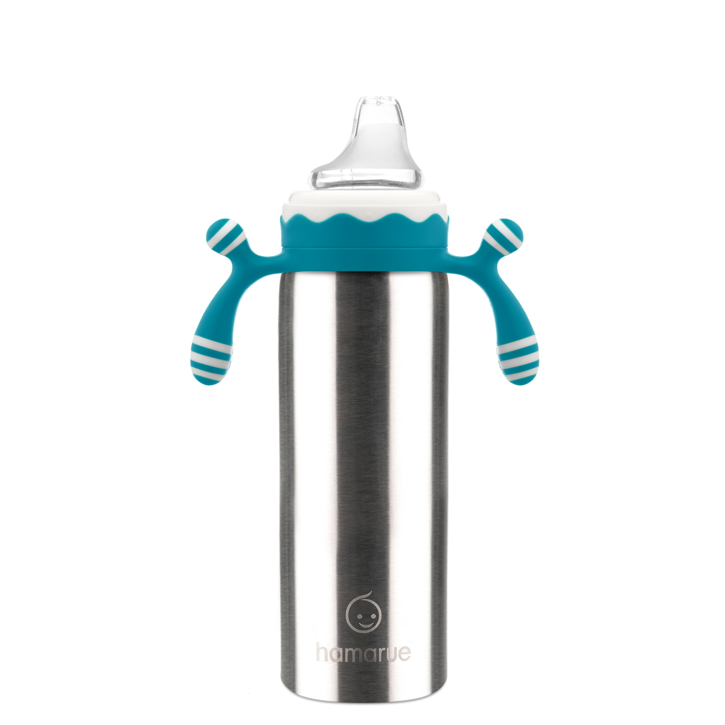 Hamarue Deluxe 3-in-1 Stainless Steel Sippy Cups for Babies & Toddlers | Non-Toxic Insulated Baby Bottle | BPA-Free | Ages 3M+ | Evolving Feeding Solution