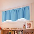 thumbnail image 6 of Sky Blue Blackout Curtain Curtain Short Curtain (52 × 18In) E Polyester - 1Pc Curtain, 6 of 8