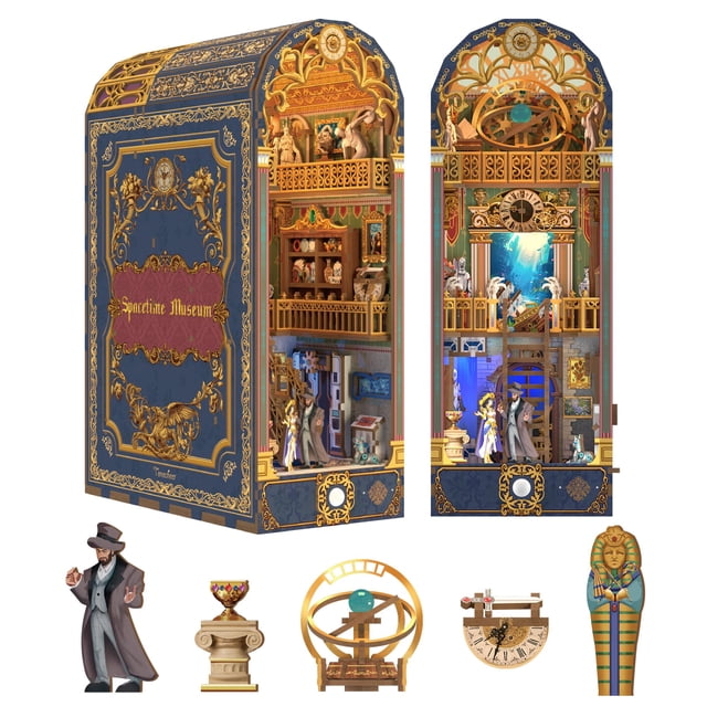 Kit para libros Tonecheer DIY Spacetime Museum con funda antipolvo