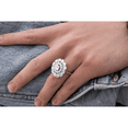 thumbnail image 4 of Kalapi Jewel 1.3 Ct Moissanite Cocktail Ring for Women's - 14K White Gold Plated Round Cut - Anniversary Ring - Beautiful Jewelry for Women's Proposal - Memorable Gift for Love, 4 of 4