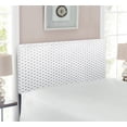 thumbnail image 2 of Star Headboard, Abstract Diamond Stars Theme Pattern Infinity Geometric Minimalistic Contemporary, Upholstered Decorative Metal Bed Headboard with Memory Foam, Twin Size, White Black, by Ambesonne, 2 of 4