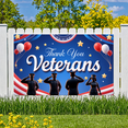 thumbnail image 6 of Patriotic Design Thank You Veterans Event Banner Military Flags Stars for Veterans Day Celebration Ceremony Honor, 6 of 8