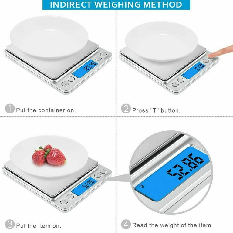 Mini Analog Kitchen Food Scale with Measuring Bowl  "1000g/2lb,3oz" Capacity