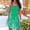 #056-Green, variant on Women's Corset Nightdress, Sleeveless with Fashion Print, Comfortable Sleepwear for Bedtime and Home Lounge