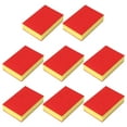 thumbnail image 7 of Uxcell 4" x 2.8" Non-Scratches Scouring Pads Scrub Kitchens Sponge Red 8pcs, 7 of 7