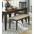 thumbnail image 4 of Nmkwnr 48 inch Upholstered Fabric Seat Dining Bench for Dining Room, Living Room, Dark Brown, 4 of 5