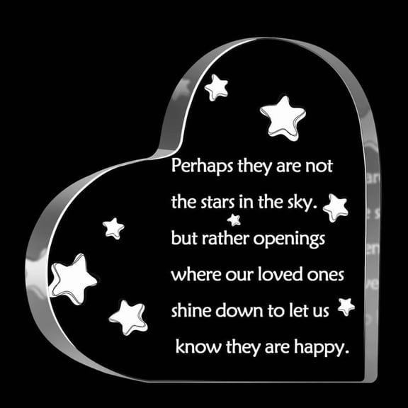 Sympathy Memorial Gifts For Loss Of Loved One Loss Of Father Mother Sympathy Gifts Bereavement Condolences Grief Gifts Funeral Memorial Decor Sign Stars 4X4 In