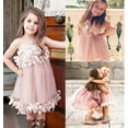 thumbnail image 3 of Robe de Princesse pour Bébé Fille Été Sans Manches Florale Tutu Robe de Bal Vêtements pour Enfants 0-7 Ans, 3 of 4