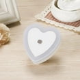 thumbnail image 4 of Eguiwyn Night light Heart Shape Plug-in Intelligent Light Sensor Control LED Night Light Lamp For Bedroom Hallway Night Lights White One Size, 4 of 5