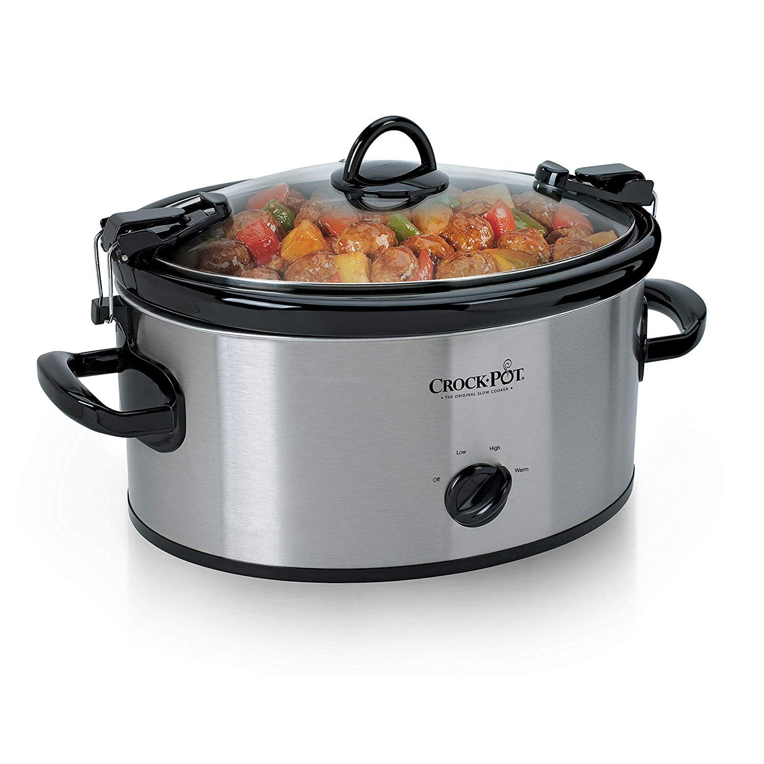 Stainless Steel Crock-Pot SCV700-SS Oval Manual Slow Cooker 