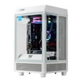 thumbnail image 3 of Velztorm White Vertix Gaming Custom Desktop (AMD Ryzen 9 5900X 12-Core, Radeon RX 6600 XT, 16GB RAM, 2x2TB PCIe SSD (4TB), Wifi, USB 3.2, HDMI, Bluetooth, Display Port, Win 10 Pro), 3 of 7