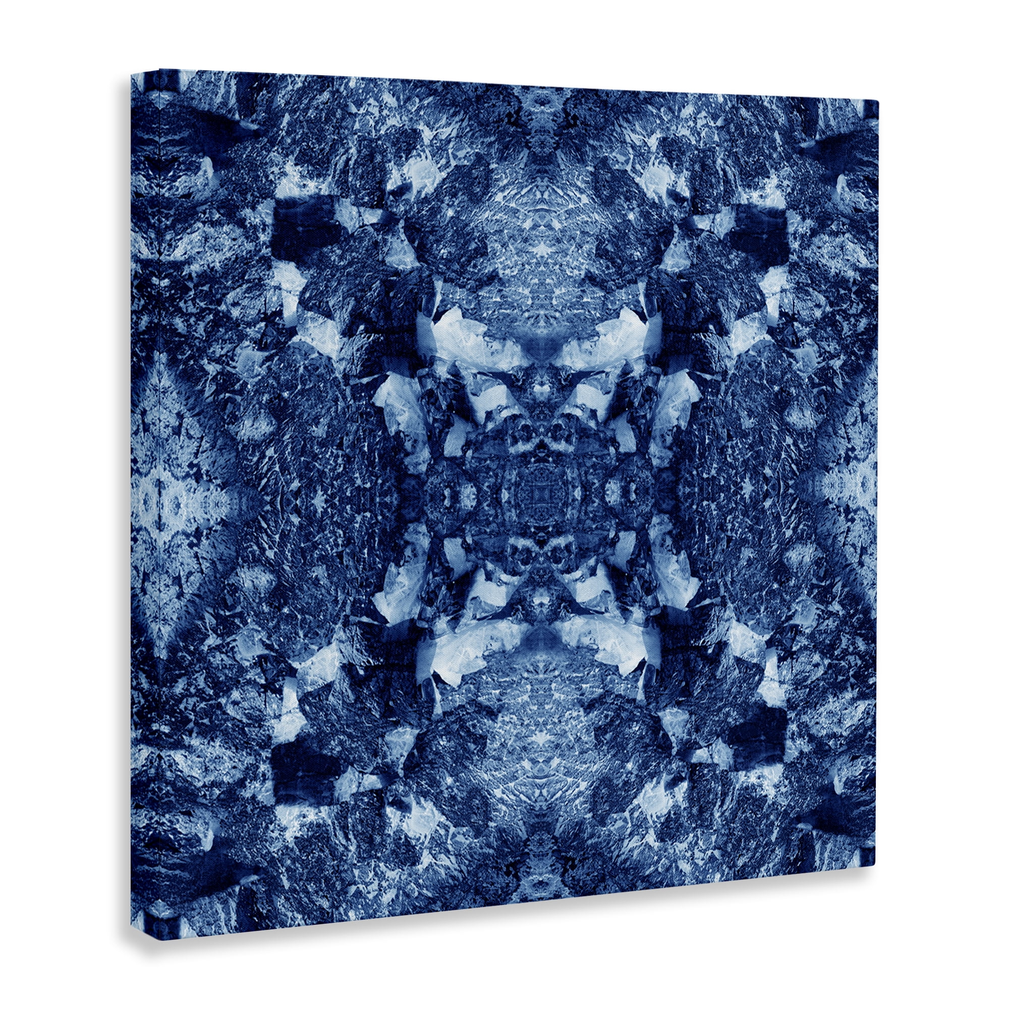 Stupell Industries Mosaic Tie Dye Pattern Abstract Painting Wrapped Canvas Art Print Wall Art, 30 x 30