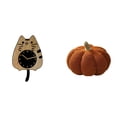 thumbnail image 1 of Reloj de pared,Reloj de pared decorativo con forma de gato para sala de estar silenciosa,Reloj de pared de madera,decoración moderna,Almohadas de calabaza de Halloween,Cojines de calabaza de, 1 of 8