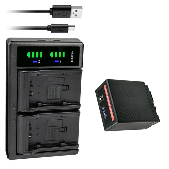 Kastar 1-Pack VW-VBG6 Pro Battery and LTD2 USB Charger Compatible with Panasonic AG-HMC70, AG-HMC70U, AG-HMC73MC, AG-HMC80, AG-HMC83MC, AG-HMC150, AG-HMC151E, AG-HMC153MC, AG-HMC155 Camera