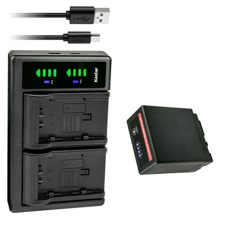 Kastar 1-Pack VW-VBG6 Pro Battery and LTD2 USB Charger Compatible with Panasonic AG-HSC1U AG-HMR10 AG-HMR10A AG-HMR10E AG-HMR10P AG-AC7 AG-AF100 AG-AF105A AG-AC130 AG-AC130A Camera